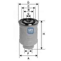 UFI Filters 24.375.00 Dieselfilter für Autos von UFI