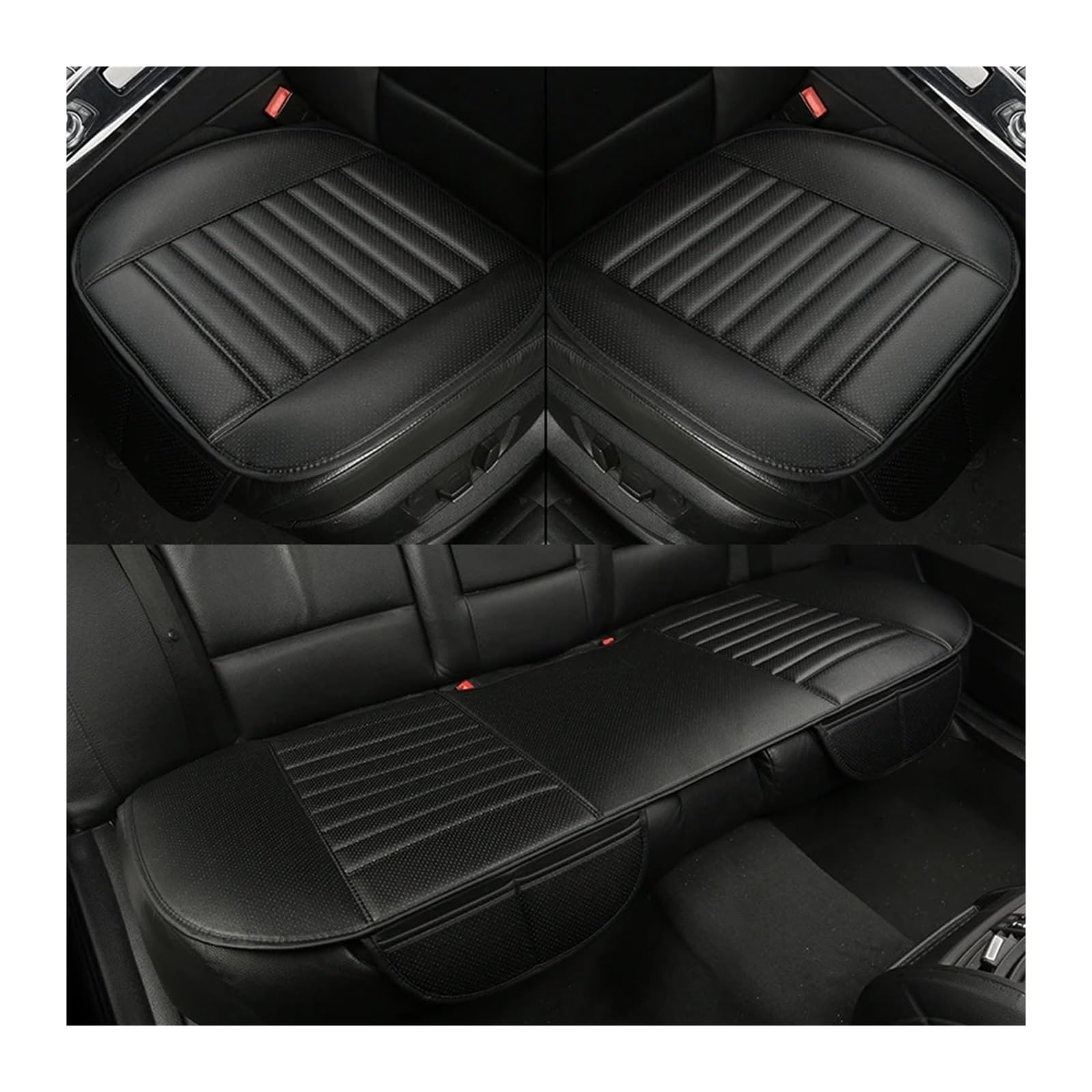Auto Sitzbezug Auto-Styling Autozubehör Universal-Ler-Sitzkissen Für Alle Mels Für X3 Für X1 Für X4 Für X5 Für X6 Z4 525 520 F30 F10 E46 E90 Auto Schonbezüge(Full Set Black) von UFITIDU