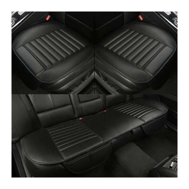 Auto Sitzbezug Auto-Styling Autozubehör Universal-Ler-Sitzkissen Für Alle Mels Für X3 Für X1 Für X4 Für X5 Für X6 Z4 525 520 F30 F10 E46 E90 Auto Schonbezüge(Full Set Black) von UFITIDU