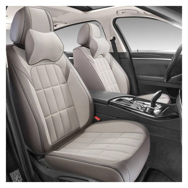 Auto Sitzbezug Für A3 8P 5D Universal Leder Für Alcantara Autositzbezug Auto Schonbezüge(7 PCS C) von UFITIDU