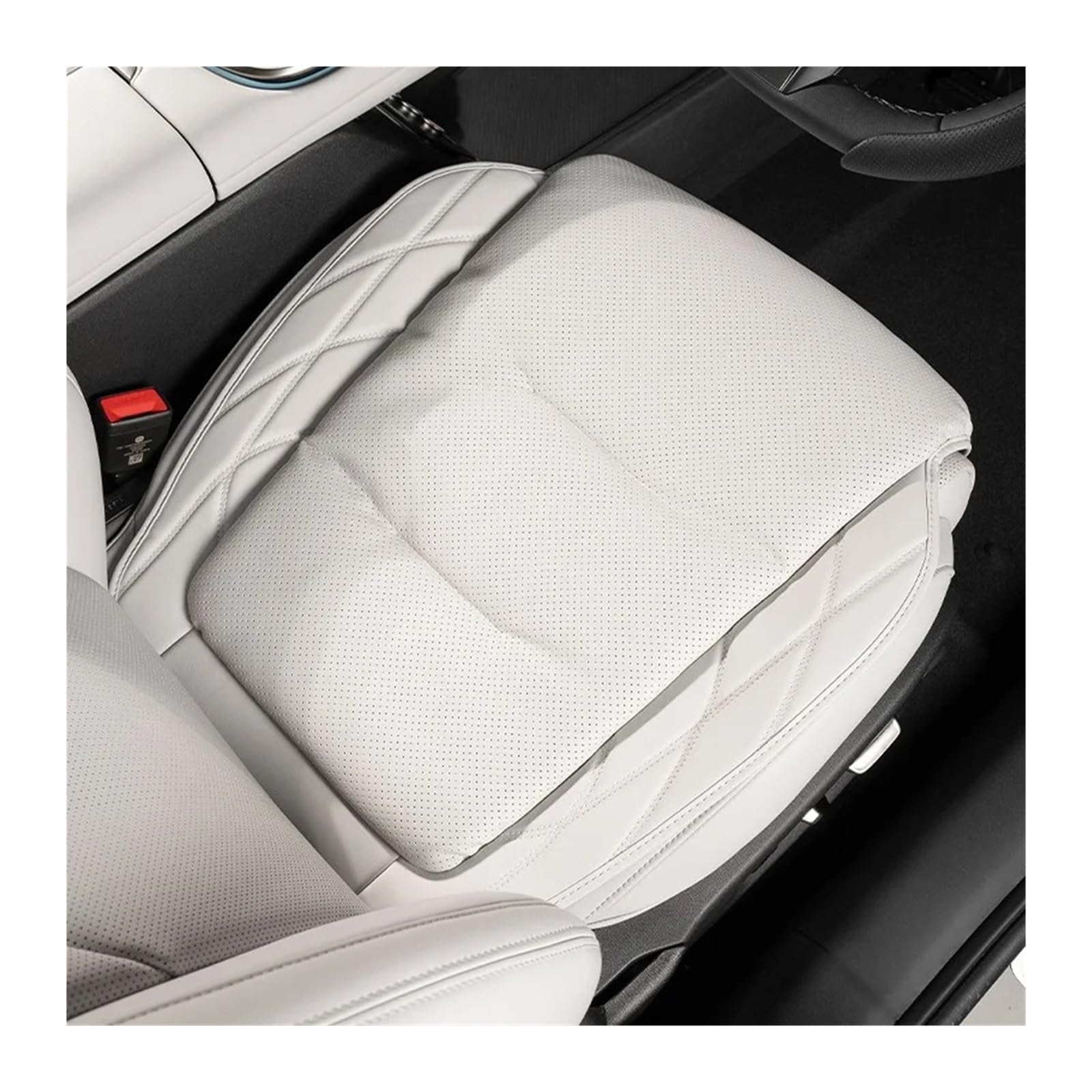 Auto Sitzbezug Für Benz Auto Sitzbezug PU Leder Anti Slip Atmungsaktive Auto Kissen Auto Innen Zubehör Vier Saison Universal Auto Schonbezüge(Style 1) von UFITIDU