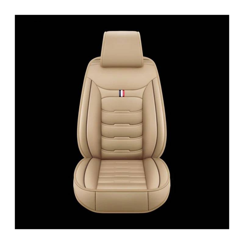 Auto Sitzbezug Für Cadillac Alle Modell XTS SRX Für XT5 CT6 ATSL Leder Auto Sitzbezug Auto Zubehör Auto-Styling Auto Zubehör Auto Schonbezüge(1 seat Beige) von UFITIDU