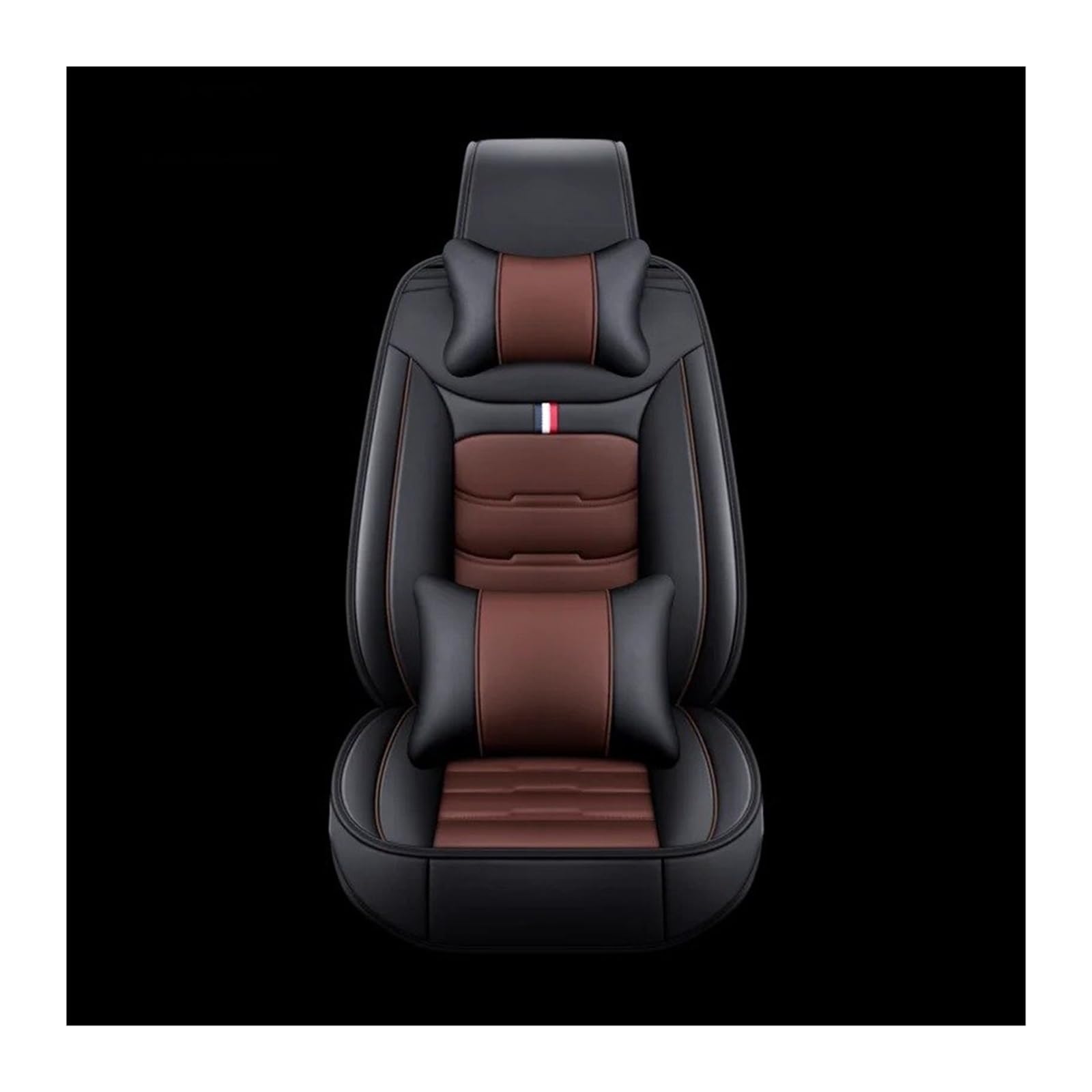 Auto Sitzbezug Für Cadillac Alle Modell XTS SRX Für XT5 CT6 ATSL Leder Auto Sitzbezug Auto Zubehör Auto-Styling Auto Zubehör Auto Schonbezüge(1 seat Coffee Pillow 1) von UFITIDU