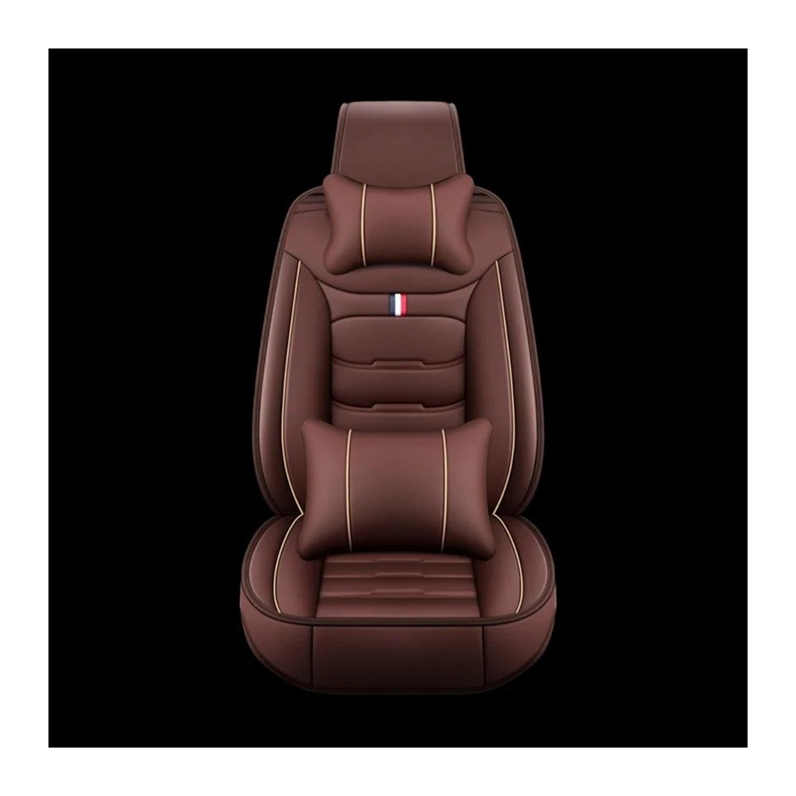Auto Sitzbezug Für Hyundai Alle Molle Solaris Für Tucson 2016 Für Sonata Für Ix25 Für I30 Elatra Auto Zubehör Ler Auto Sitzbezug Auto Schonbezüge(1 seat Coffee Pillow) von UFITIDU