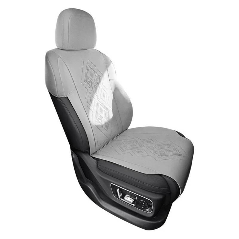 Auto Sitzbezug Für LiXiang L7 L8 L9 2 Custom Autositzbezüge 2022 2023 2024 Wildleder Leder Autositz Schutzhülle Zubehör Auto Schonbezüge(Gray) von UFITIDU