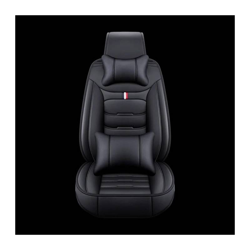 Auto Sitzbezug Für Lincoln Alle Modelle Für Navigator MKS MKZ MKC MKX MKT Leder Auto Sitzbezug Auto Zubehör Auto-Styling 5 Sitze Auto Schonbezüge(1 seat Black Pillow) von UFITIDU