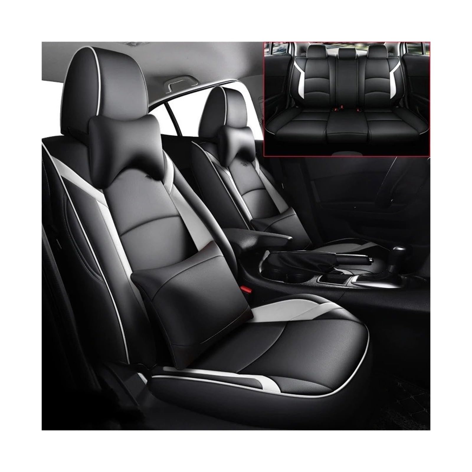 Auto Sitzbezug Für Mazda 3 Für Axela 2014 2015 2016 2017 2018 2019 Autositzbezüge Komplettset Wasserdichtes Leder Benutzerdefinierte Autositzkissen Zubehör Auto Schonbezüge(Black White-02,WATER-PROOF_ Auto Sitzbezug Für Mazda 3 Für Axela 2014 2015 2016 2017 2018 2019 Autositzbezüge Komplettset Wasserdichtes Leder Benutzerdefinierte Autositzkissen Zubehör Auto Schonbezüge(Black White-02,WATER-PROOF_ von UFITIDU