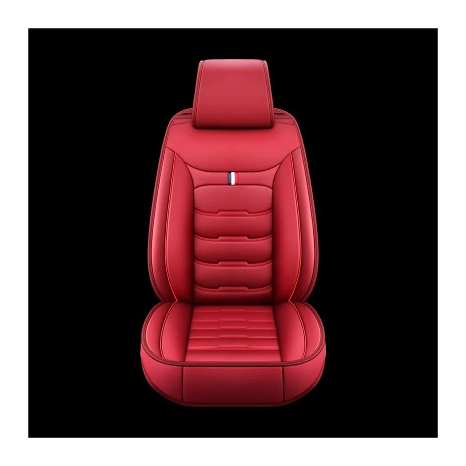 Auto Sitzbezug Für Mitsubishi Alle Molle ASX Für Outlanr Lancer 10 Für Pajero Sport Zubehör Ler Auto Sitzbezug Auto-Styling Auto Schonbezüge(1 seat Red) von UFITIDU