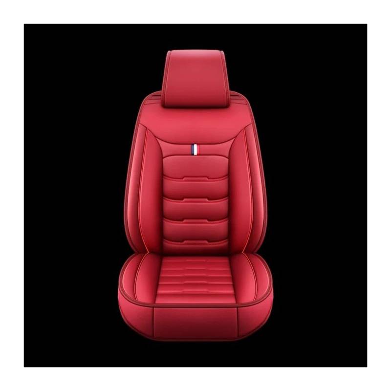Auto Sitzbezug Für Mitsubishi Alle Molle ASX Für Outlanr Lancer 10 Für Pajero Sport Zubehör Ler Auto Sitzbezug Auto-Styling Auto Schonbezüge(1 seat Red) von UFITIDU