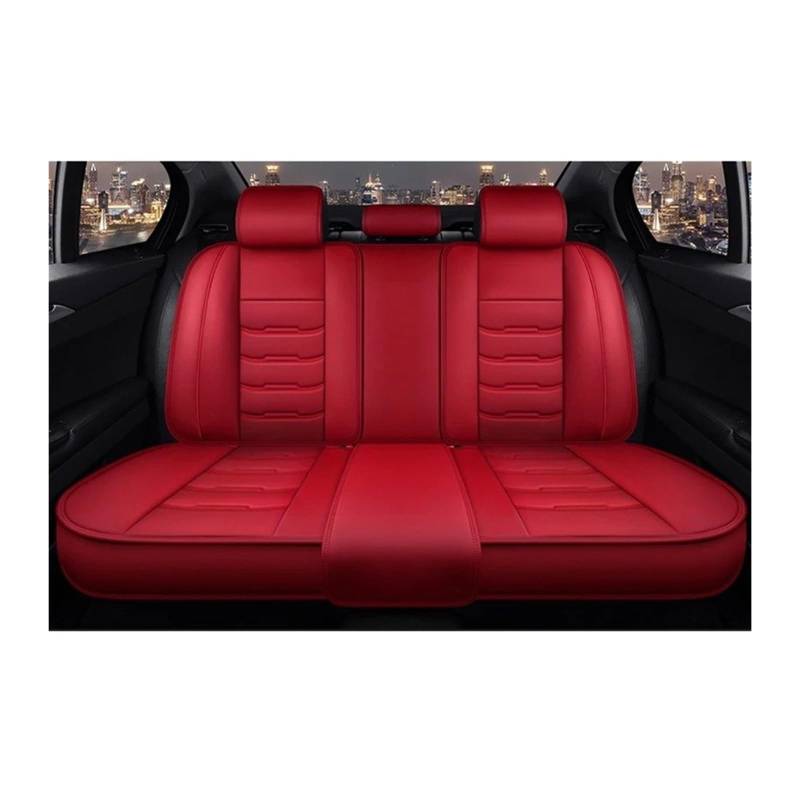 Auto Sitzbezug Für Mitsubishi Alle Molle ASX Für Outlanr Lancer 10 Für Pajero Sport Zubehör Ler Auto Sitzbezug Auto-Styling Auto Schonbezüge(Rear seat Cover) von UFITIDU