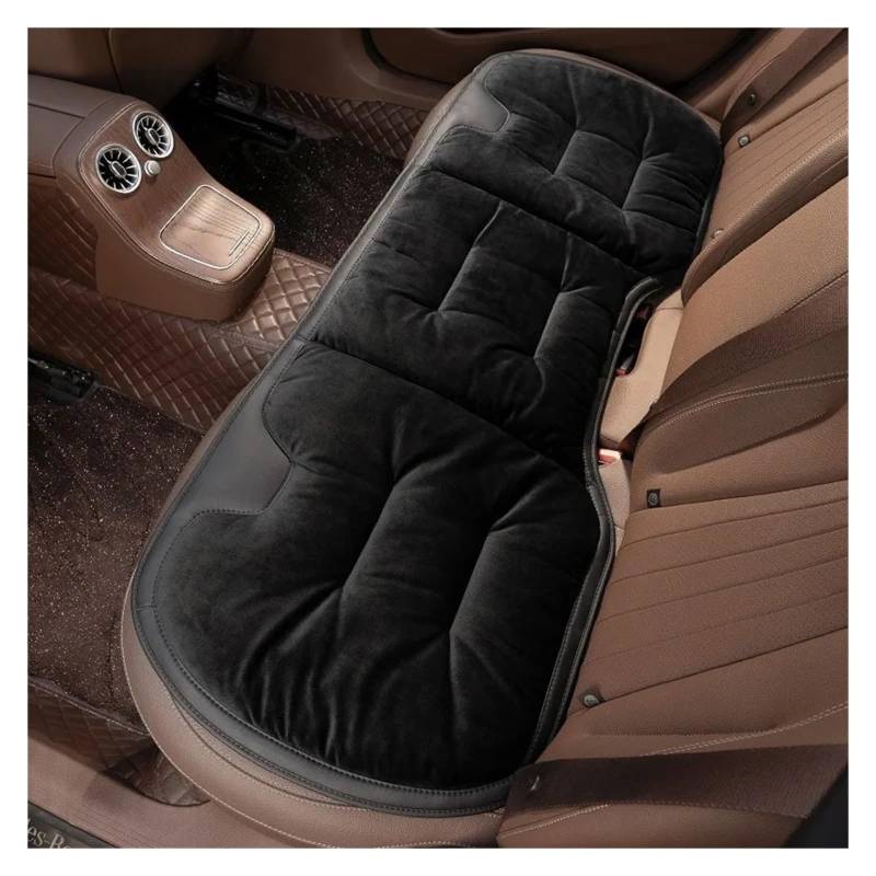 Auto Sitzbezug Für Nissan Für Qashqai Für Juke Für Leaf Micra K12 Hinweis Patrol Xtrail Auto Sitzkissen Flanell Winter Warme Anti Slip Hinten Sitz Weiche Pad Auto Schonbezüge(1PC Black H) von UFITIDU