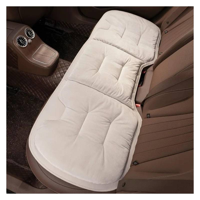 Auto Sitzbezug Für Nissan Für Qashqai Für Juke Für Leaf Micra K12 Hinweis Patrol Xtrail Auto Sitzkissen Flanell Winter Warme Anti Slip Hinten Sitz Weiche Pad Auto Schonbezüge(1PCBeige H) von UFITIDU