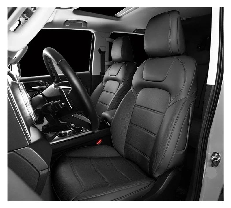 Auto Sitzbezug Für Tank 300 2021 2022 2023 2024 Custom Car Sitzbezüge Vollen Satz Ler Auto Interior Styling Schutz Zubehör Styling Auto Schonbezüge(Left-Hand Drive,Schwarz) von UFITIDU