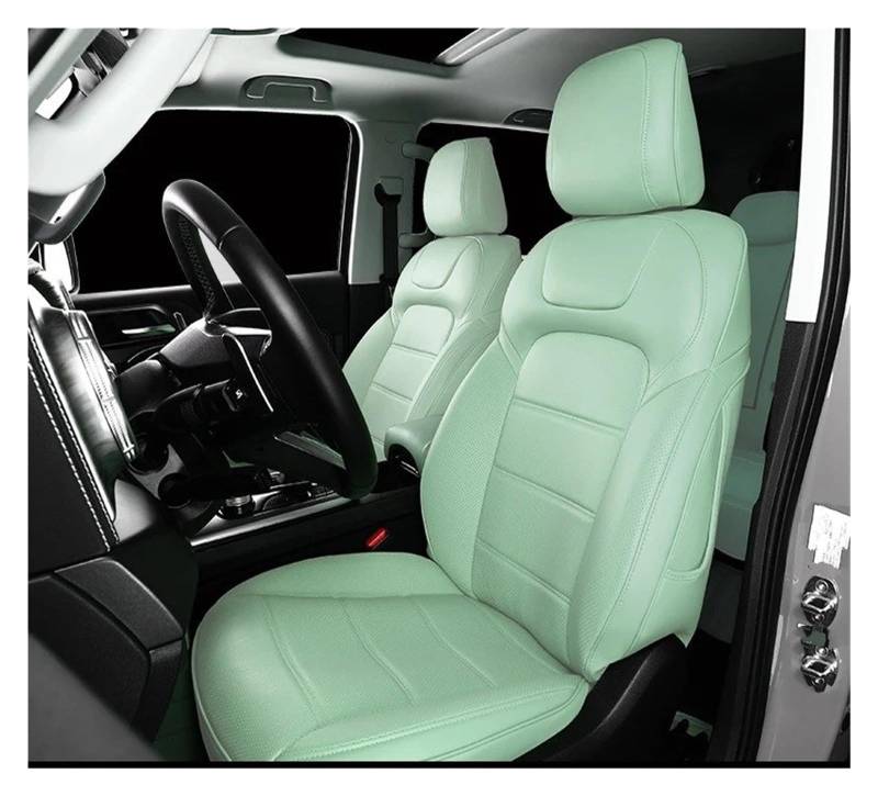 Auto Sitzbezug Für Tank 300 2021 2022 2023 2024 Custom Car Sitzbezüge Vollen Satz Ler Auto Interior Styling Schutz Zubehör Styling Auto Schonbezüge(Right-Hand Drive,Green) von UFITIDU