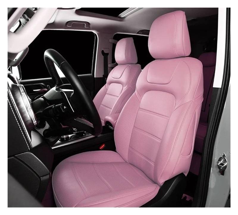 Auto Sitzbezug Für Tank 300 2021 2022 2023 2024 Custom Car Sitzbezüge Vollen Satz Ler Auto Interior Styling Schutz Zubehör Styling Auto Schonbezüge(Right-Hand Drive,Rosa) von UFITIDU