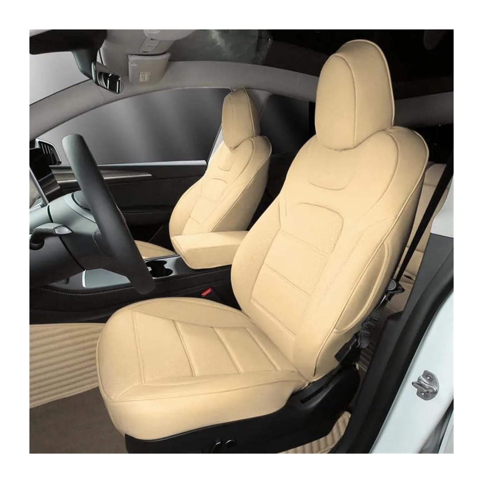 Auto Sitzbezug Für Tesla Für Modell 3 Y 2017 2018 2019 2020 2021 2022 2023 Ledersitzbezug Halbsatz Vordersitze/Rücksitze Weiße Kissen Autoinnenausstattung Auto Schonbezüge(Beige,Half Surround_Rear 3 Auto Sitzbezug Für Tesla Für Modell 3 Y 2017 2018 2019 2020 2021 2022 2023 Ledersitzbezug Halbsatz Vordersitze/Rücksitze Weiße Kissen Autoinnenausstattung Auto Schonbezüge(Beige,Half Surround_Rear 3 von UFITIDU
