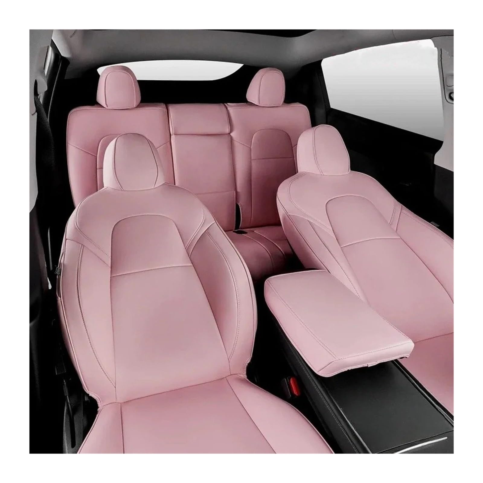 Auto Sitzbezug Für Tesla Für Modell Für Y 3 Highland 2017 2018 2019 2020 2021 2022 2023 2024 PU Leder Sitzbezüge Komplette Set Weiche Atmungsaktive Kissen Protektoren Auto Schonbezüge(for Y,Rosa) Auto Sitzbezug Für Tesla Für Modell Für Y 3 Highland 2017 2018 2019 2020 2021 2022 2023 2024 PU Leder Sitzbezüge Komplette Set Weiche Atmungsaktive Kissen Protektoren Auto Schonbezüge(for Y,Rosa) von UFITIDU