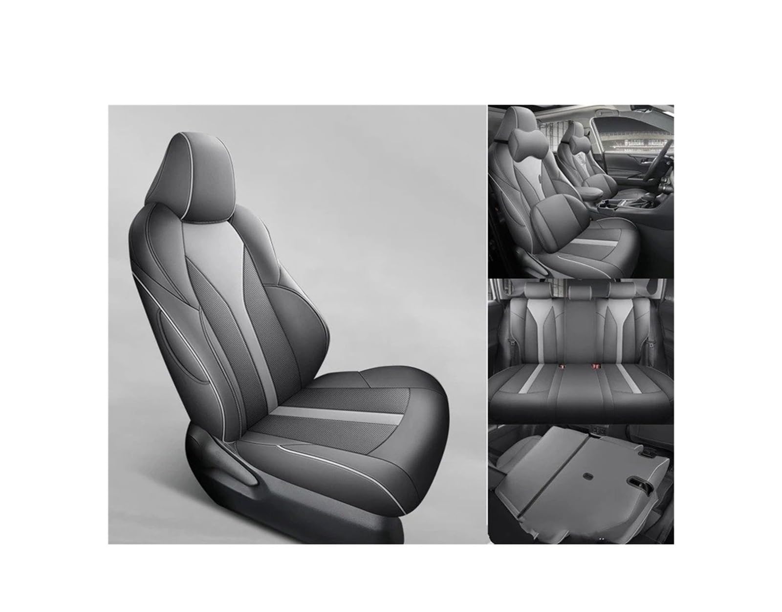 Auto Sitzbezug Für Toyota Für C-HR Benzin Für Hybrid 2018-2023 2024 Vollständige Abdeckung Autositzbezüge Wasserdichter Kunstlederschutz Kompatibler Airbag Schwarz Auto Schonbezüge(Gasoline,Grey FUL Auto Sitzbezug Für Toyota Für C-HR Benzin Für Hybrid 2018-2023 2024 Vollständige Abdeckung Autositzbezüge Wasserdichter Kunstlederschutz Kompatibler Airbag Schwarz Auto Schonbezüge(Gasoline,Grey FUL von UFITIDU