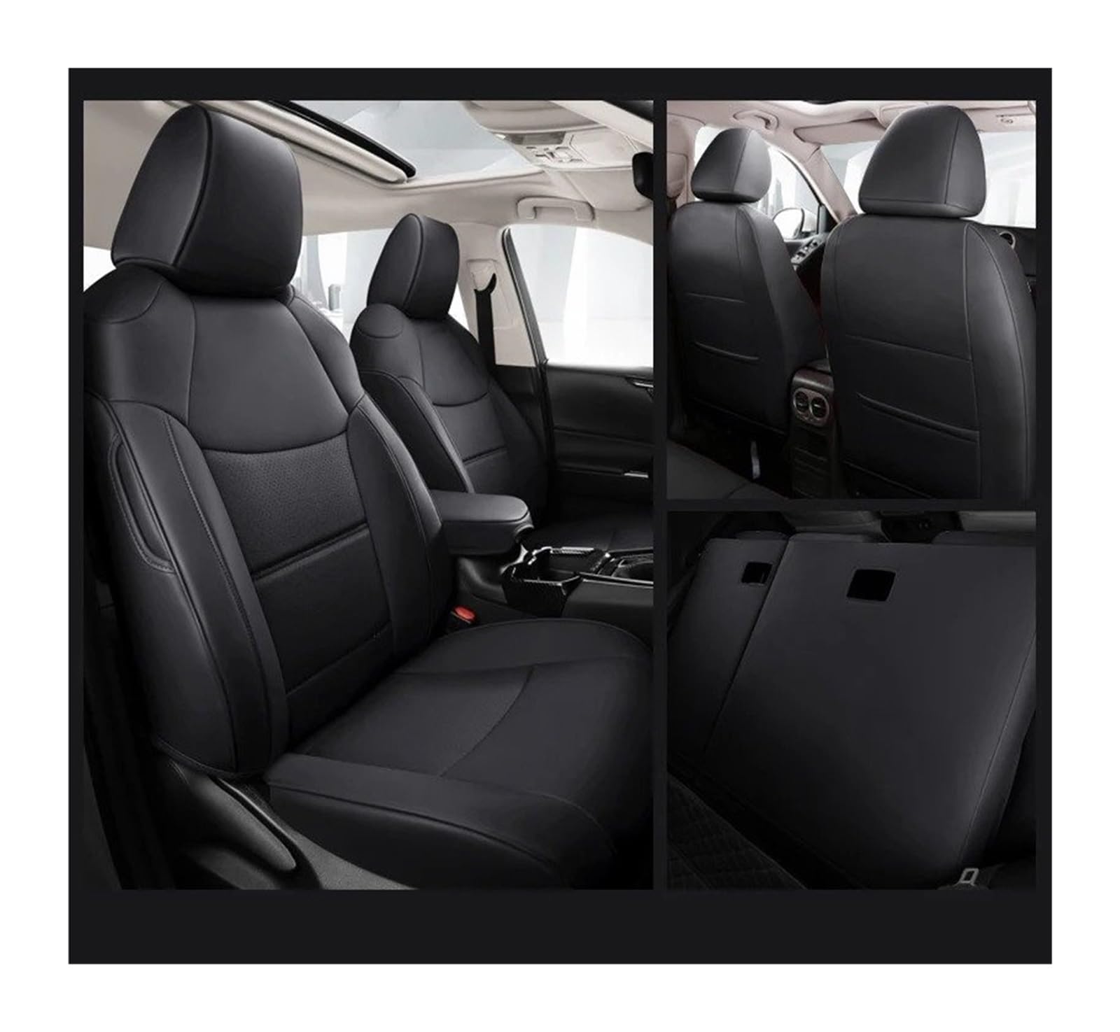 Auto Sitzbezug Für Toyota Für Rav4 Für Benzin Für Hybrid 2019-2022 2023 2024 Autositzbezüge Atmungsaktives Kunstleder Auto Special Protect Kissen Komplettset Auto Schonbezüge(Hybrid,Black FULL-01_20 Auto Sitzbezug Für Toyota Für Rav4 Für Benzin Für Hybrid 2019-2022 2023 2024 Autositzbezüge Atmungsaktives Kunstleder Auto Special Protect Kissen Komplettset Auto Schonbezüge(Hybrid,Black FULL-01_20 von UFITIDU