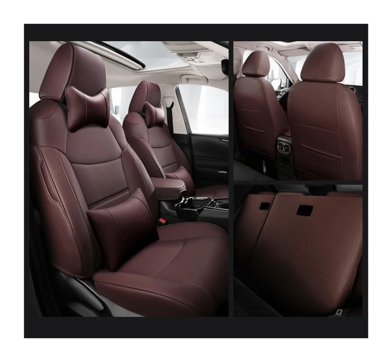 Auto Sitzbezug Für Toyota Für Rav4 Für Benzin Für Hybrid 2019-2022 2023 2024 Autositzbezüge Atmungsaktives Kunstleder Auto Special Protect Kissen Komplettset Auto Schonbezüge(Hybrid,Coffee FULL-02_2 Auto Sitzbezug Für Toyota Für Rav4 Für Benzin Für Hybrid 2019-2022 2023 2024 Autositzbezüge Atmungsaktives Kunstleder Auto Special Protect Kissen Komplettset Auto Schonbezüge(Hybrid,Coffee FULL-02_2 von UFITIDU
