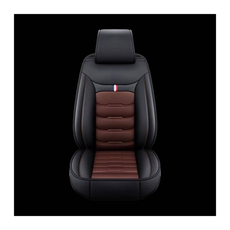 Auto Sitzbezug Für VW Alle Molle Für Polo Für Golf 7 Für Tiguan Für Touran Für Jetta CC Für Käfer Auto-Styling 5 Sitze Ler-Autositzbezug Auto Schonbezüge(1 seat Coffee 1) von UFITIDU