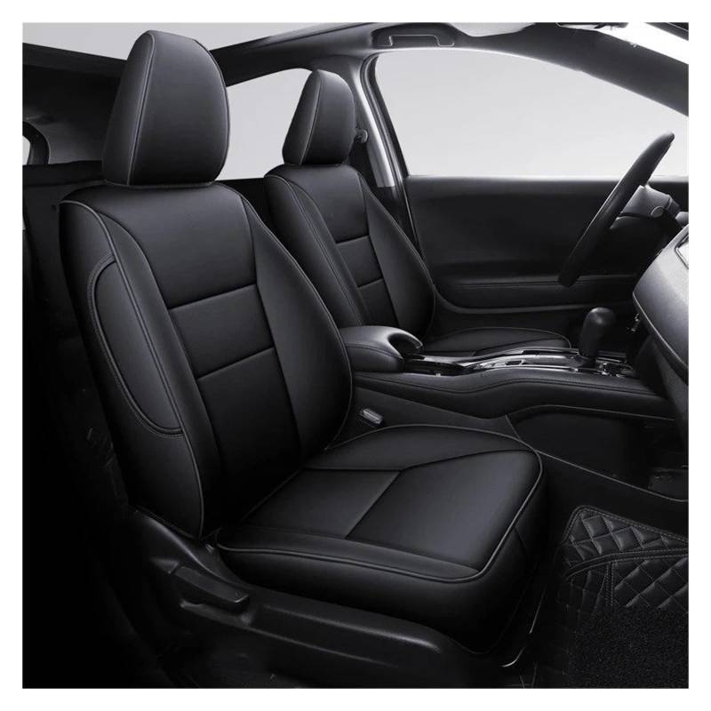 Auto Sitzbezug Für Vezel Für HRV XRV 2014 2015 2016 2017 2018 2019 Marke Abzeichen Auto Sitzbezüge Detail Styling Auto Seat Protector Kissen Auto Schonbezüge(Black 2019) von UFITIDU