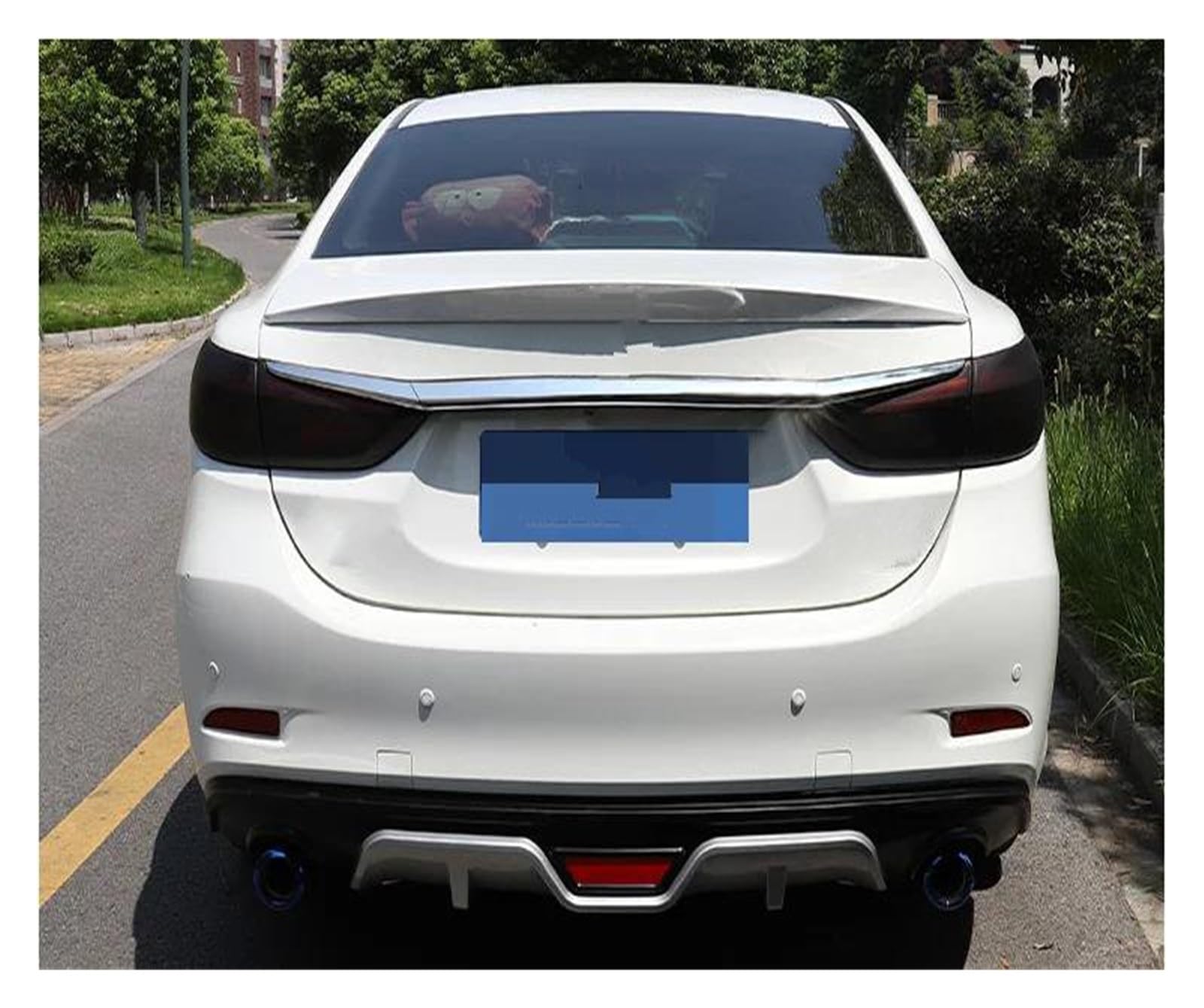 AutoHeckflügel Heckspoilerflügel ABS Kunststoff Primer Farbe Auto Schwanz Flügel Hinten Heckspoiler Für Mazda 6 Für Atenza 2014 2015 2016 2017 2018 2019(Carbon Fiber Pattern) von UFITIDU