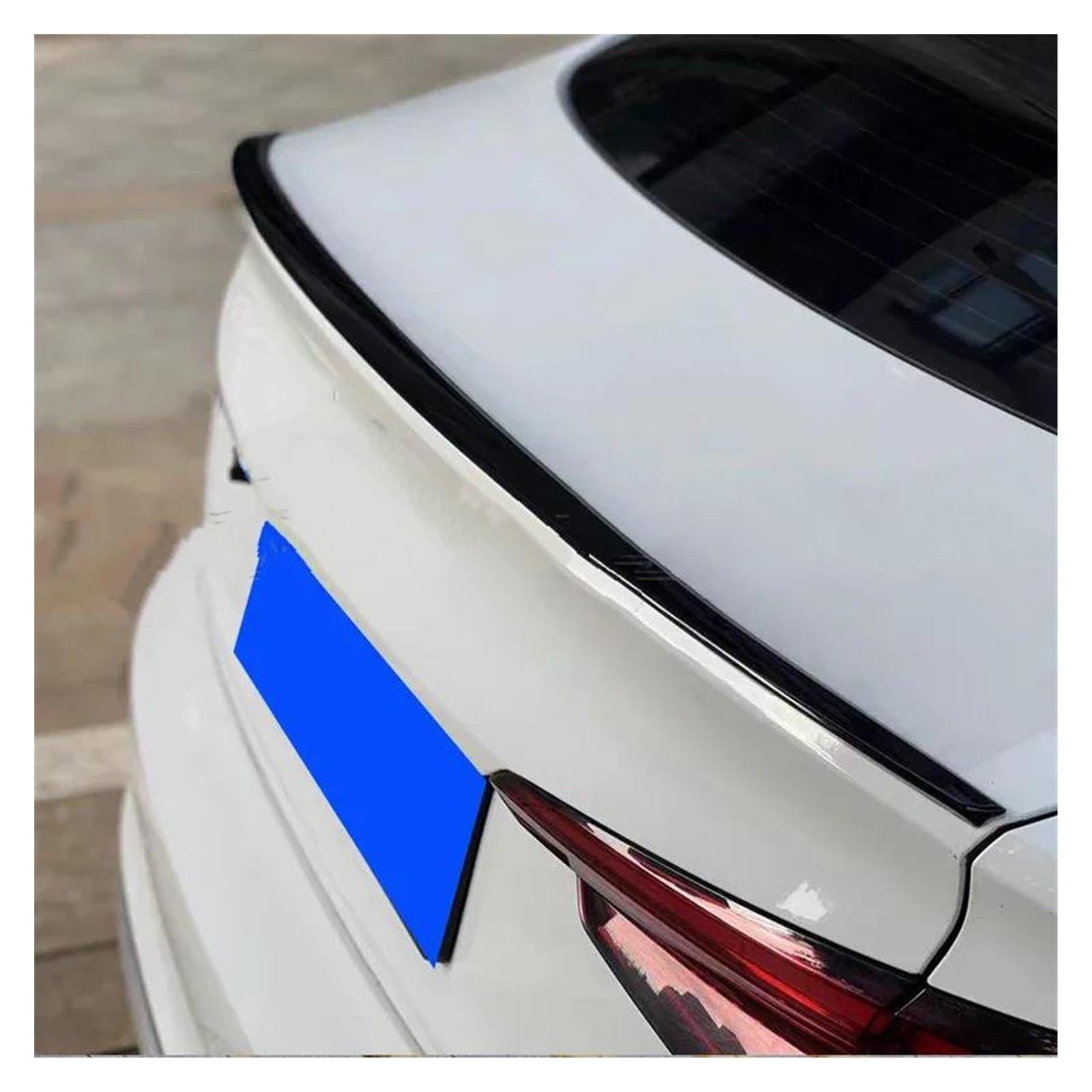 AutoHeckflügel Heckspoilerflügel Auto Hinten Stamm Spoilerig ABS Material Primer Farbe Auto Schwanz Flügel Dekoration Für A5 2017 2018 2019 2020(Carbon Fiber Pattern) von UFITIDU