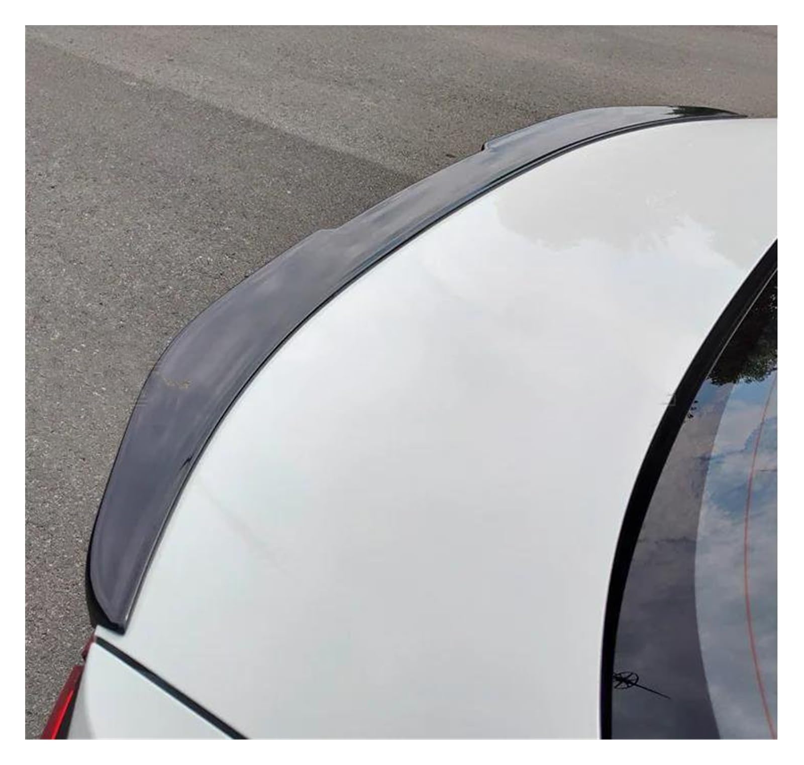 AutoHeckflügel Heckspoilerflügel Auto Zubehör Spoiler ABS Material Limousine Auto Stamm Hinten Lip Flügel Schwanz FIN Refit Für Toyota Für Corolla 2019 2020 2021(Roof Glossy Black) von UFITIDU