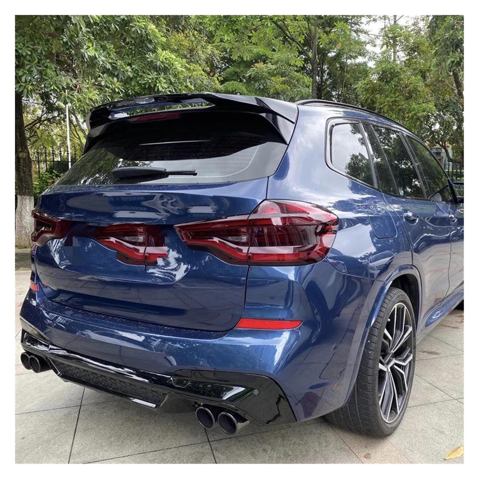 AutoHeckflügel Heckspoilerflügel Carbon Faser Und FRP Schwarz Farbe Heckspoiler Schwanz Flügel Stamm Abdeckung Auto Styling Für X3 G01 2018 2019 2020 2021 2022 2023(Forged Carbon) von UFITIDU