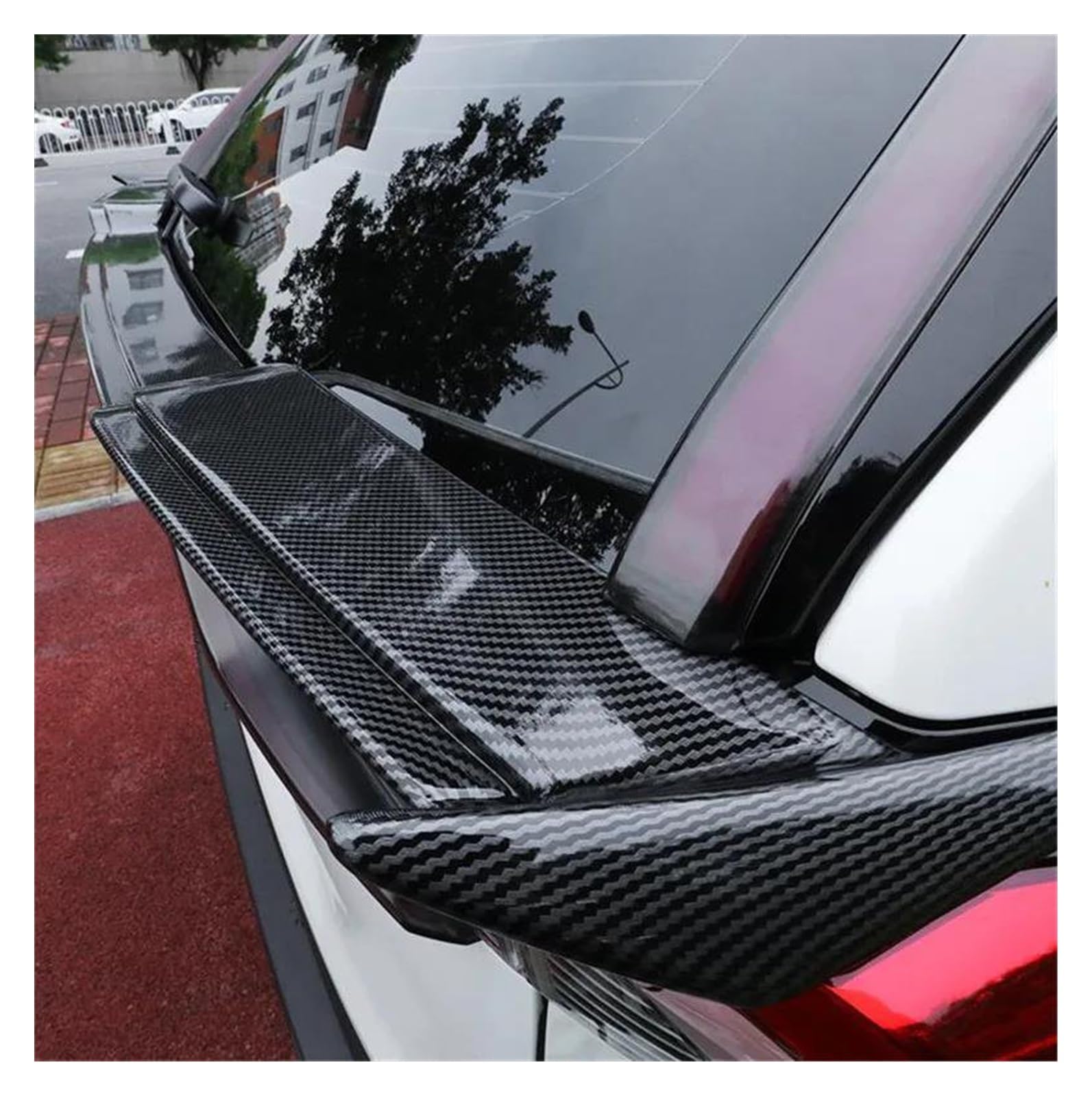 AutoHeckflügel Heckspoilerflügel Für Auto Spoiler Zubehör Hinten Schwanz Licht Lip Flügel Schwanz FIN Refit ABS Material Körper Kit Für Toyota Für RAV4 Für RAV 4 2020 2021 2022(Kohlefaser-Optik) AutoHeckflügel Heckspoilerflügel Für Auto Spoiler Zubehör Hinten Schwanz Licht Lip Flügel Schwanz FIN Refit ABS Material Körper Kit Für Toyota Für RAV4 Für RAV 4 2020 2021 2022(Kohlefaser-Optik) von UFITIDU
