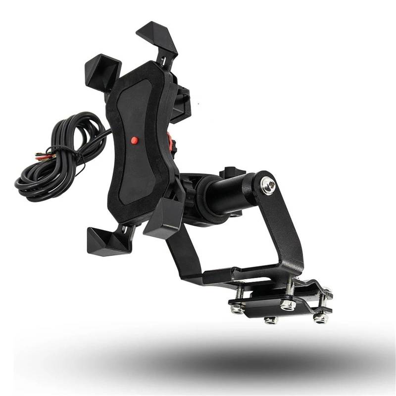 Handyhalterung Für Africa Für Twin Für CRF1000L CRF 1000 L 2018 2019 Motorradständerhalter Telefon Handy GPS-Navigationsplattenhalterung(USB Charging B) von UFITIDU