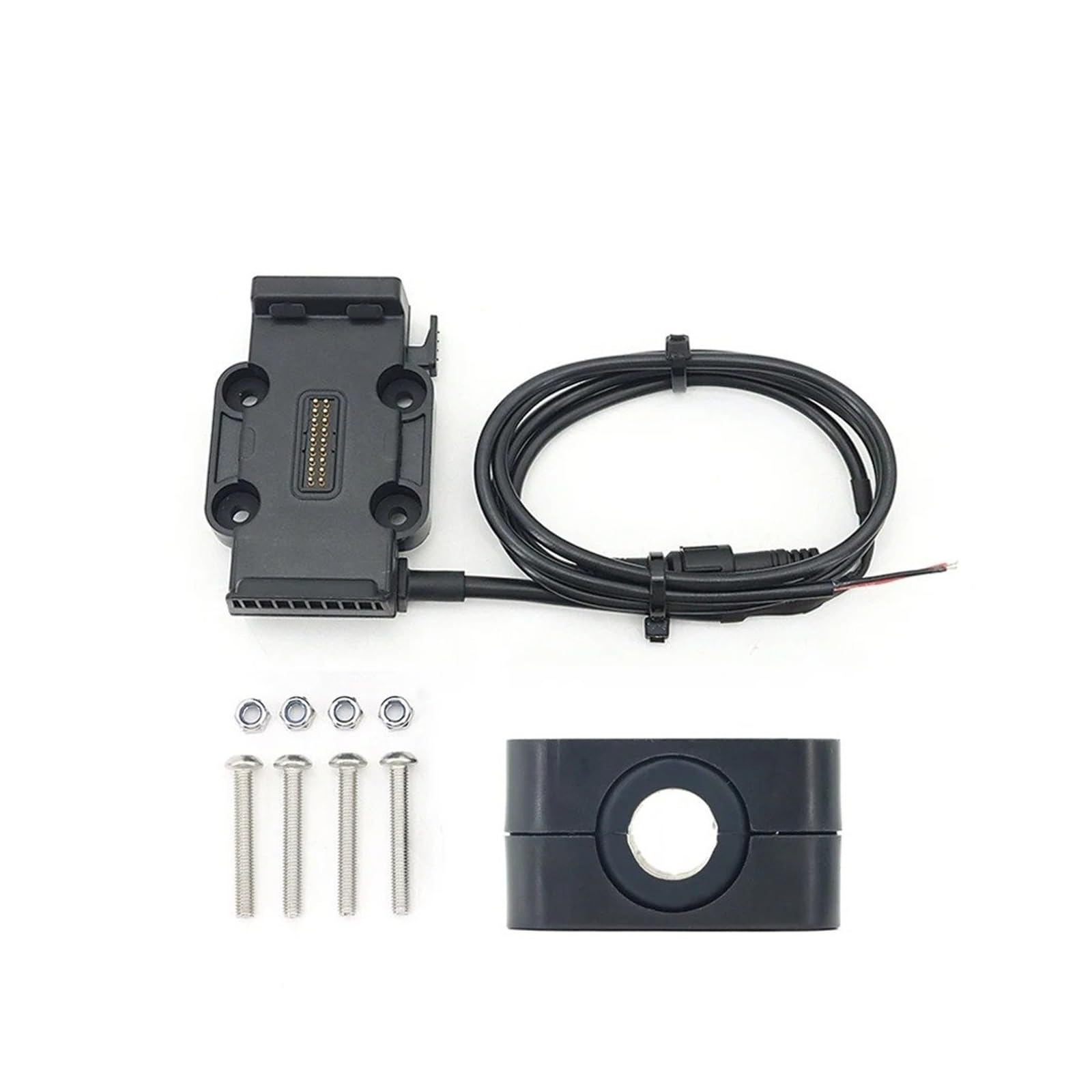 Handyhalterung Für R1250GS R1300GS F900XR F900R Für Alle Motorräder Kabelloses Laden 12mm 16mm 22mm Querlatte Überrollbügel Telefonnavigationshalterung Basis(Black Base 12mm) von UFITIDU