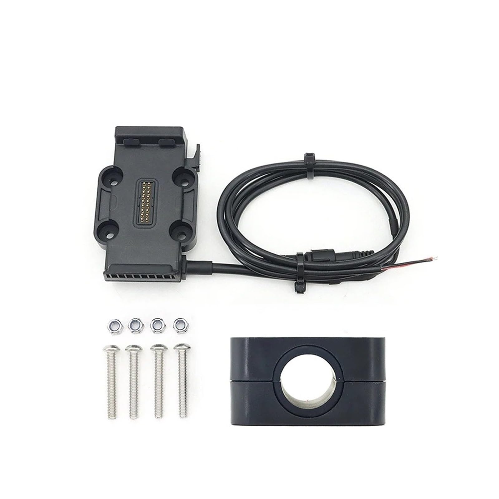 Handyhalterung Für R1250GS R1300GS F900XR F900R Für Alle Motorräder Kabelloses Laden 12mm 16mm 22mm Querlatte Überrollbügel Telefonnavigationshalterung Basis(Black Base 16mm) von UFITIDU