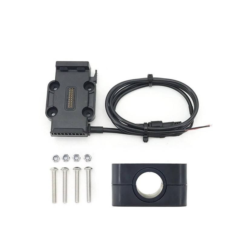 Handyhalterung Für R1250GS R1300GS F900XR F900R Für Alle Motorräder Kabelloses Laden 12mm 16mm 22mm Querlatte Überrollbügel Telefonnavigationshalterung Basis(Black Base 16mm) von UFITIDU