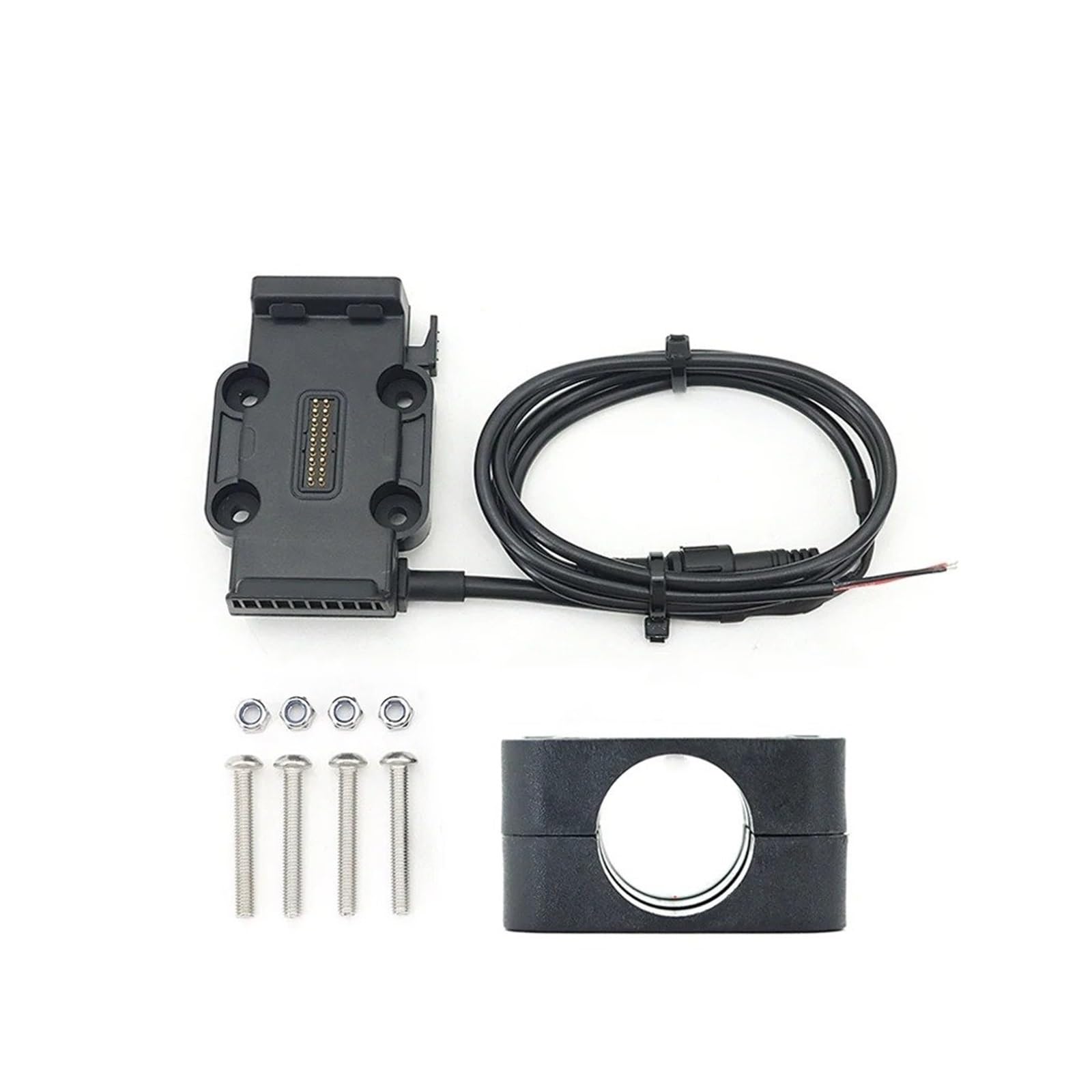 Handyhalterung Für R1250GS R1300GS F900XR F900R Für Alle Motorräder Kabelloses Laden 12mm 16mm 22mm Querlatte Überrollbügel Telefonnavigationshalterung Basis(Black Base 22mm) von UFITIDU