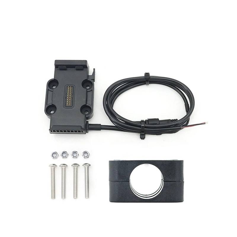 Handyhalterung Für R1250GS R1300GS F900XR F900R Für Alle Motorräder Kabelloses Laden 12mm 16mm 22mm Querlatte Überrollbügel Telefonnavigationshalterung Basis(Black Base 22mm) von UFITIDU