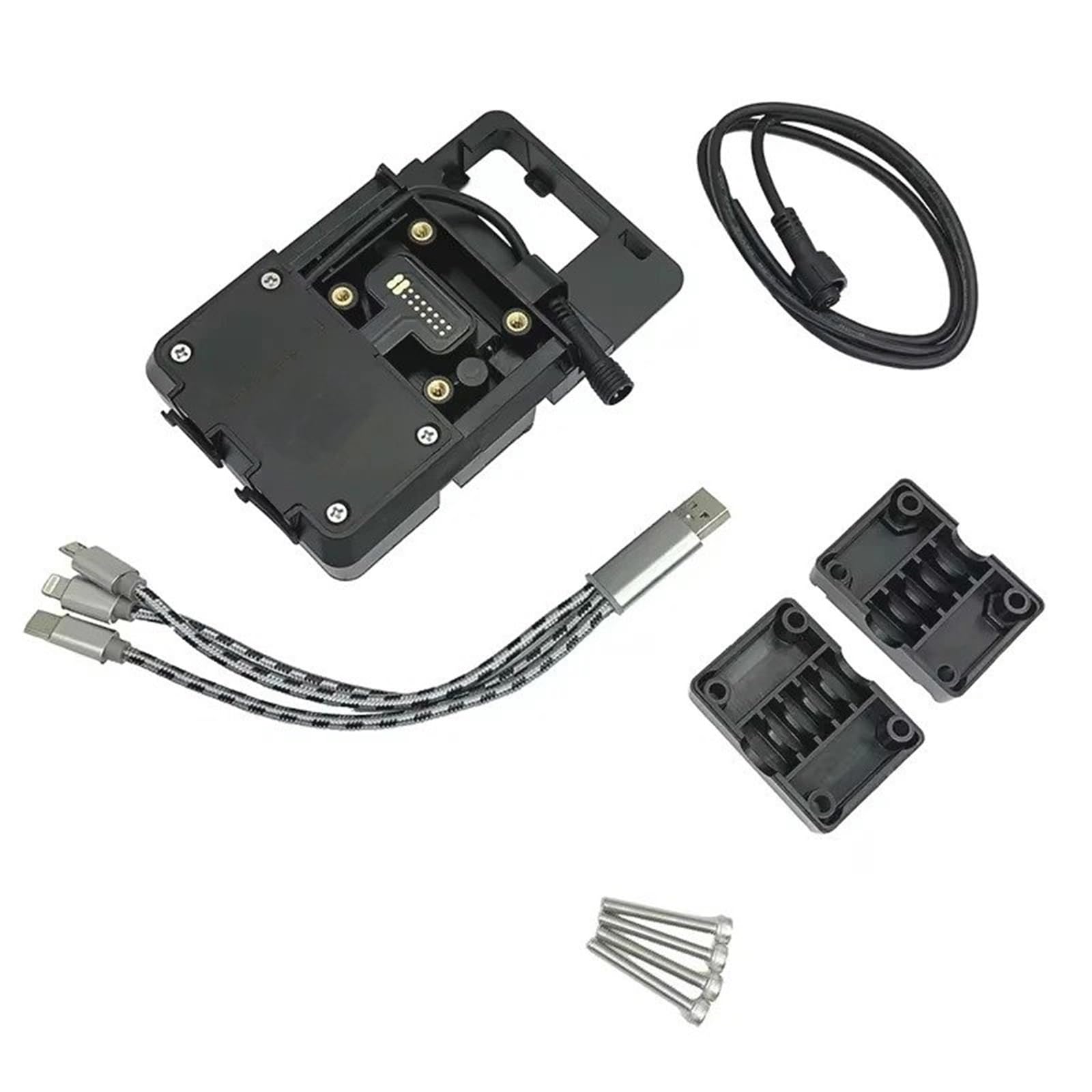 Handyhalterung Motorrad Drahtlose Lade Handy GPS Navigation Handy Halter Für R1200GS R1250GS F700GS F800GS F750GS F850GS(B Only USB Charging) von UFITIDU