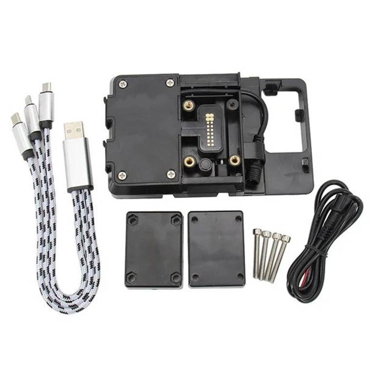 Handyhalterung Motorrad GPS Telefon Navigation Halterung USB Ladegerät Halter Halterung Ständer Für Tracer 900 Tracer 9 GT Tracer9gt 2021 2022(B) von UFITIDU