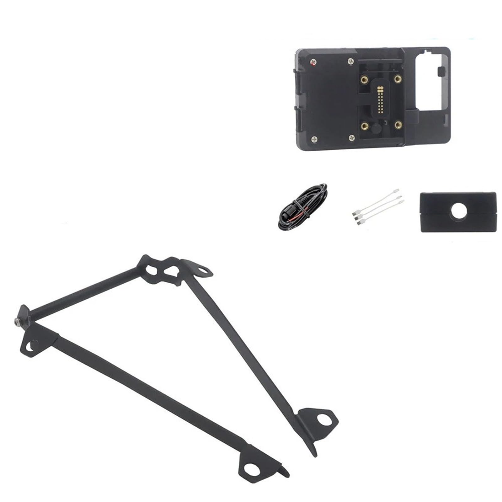 Handyhalterung Motorrad Handy GPS Halterung Navigation Halterung USB und Drahtlose Ladestation Für Ducati Für MULTISTRADA V4 S V4S 2021(12mm Wireless Stand) von UFITIDU