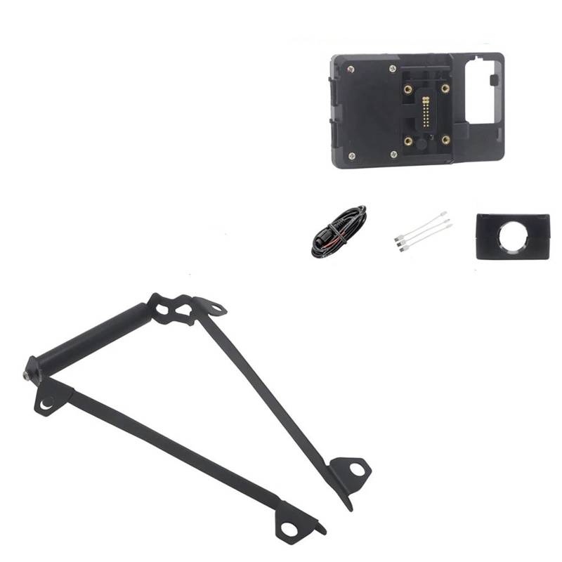 Handyhalterung Motorrad Handy GPS Halterung Navigation Halterung USB und Drahtlose Ladestation Für Ducati Für MULTISTRADA V4 S V4S 2021(22mm Wireless Stand) von UFITIDU