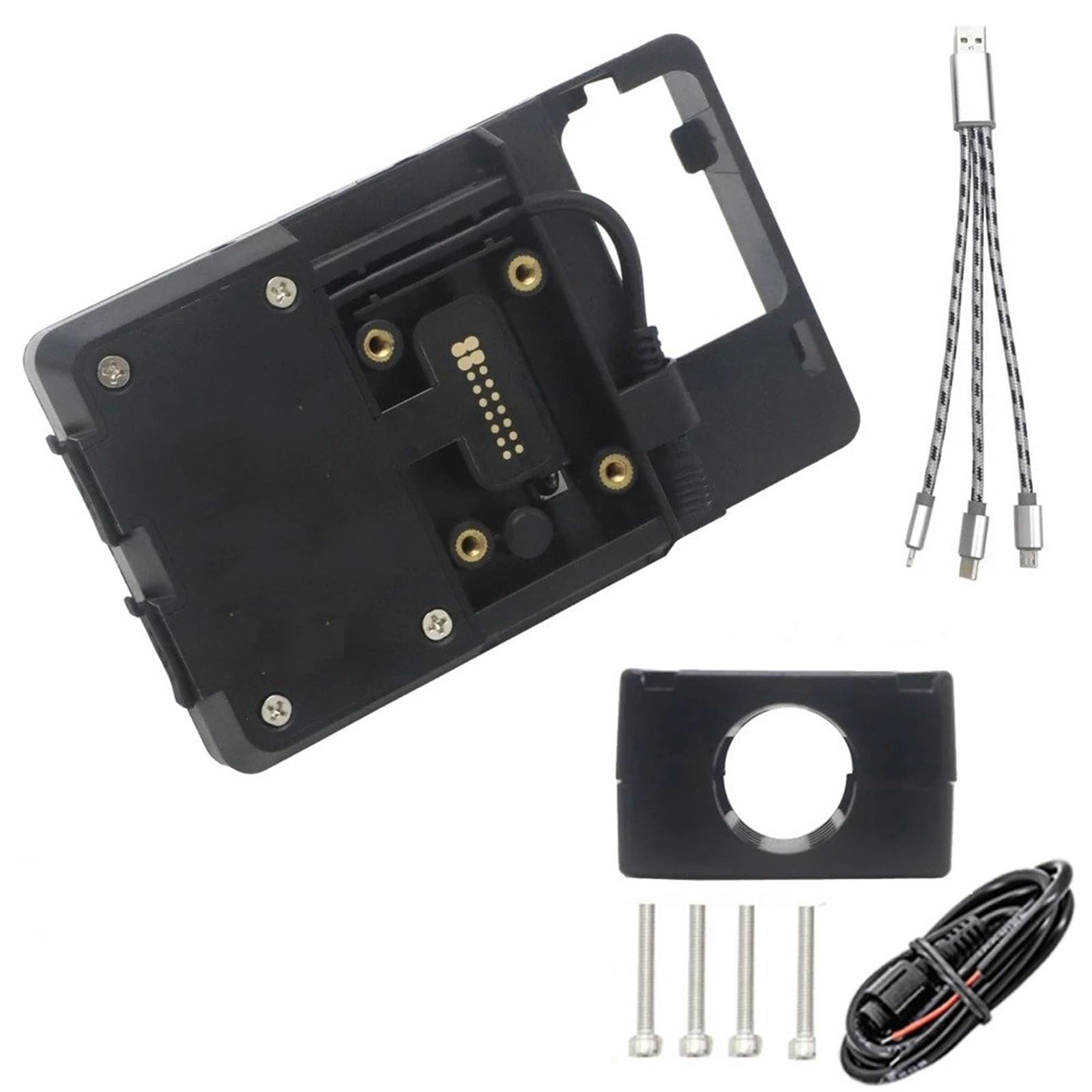Handyhalterung Motorrad Handy GPS Halterung Navigation Halterung USB und Drahtlose Ladestation Für Ducati Für MULTISTRADA V4 S V4S 2021(USB 22mm Clip) von UFITIDU