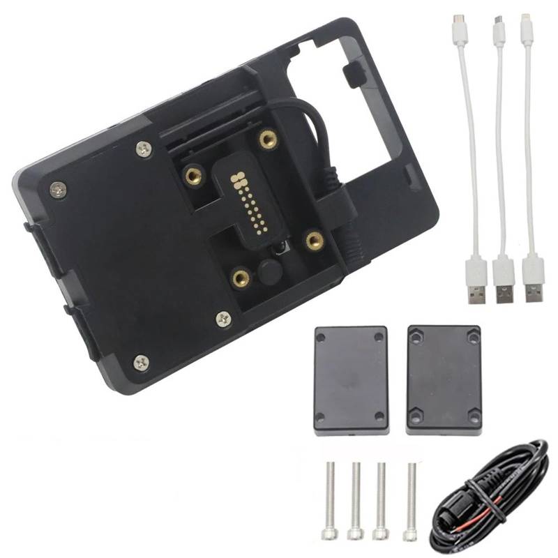 Handyhalterung Motorrad Telefon GPS Halterung USB Und Drahtlose Lade Navigation Halterung Ständer Halter Für K1300GT K1200GT K 1200 1300 GT(USB Charger) von UFITIDU