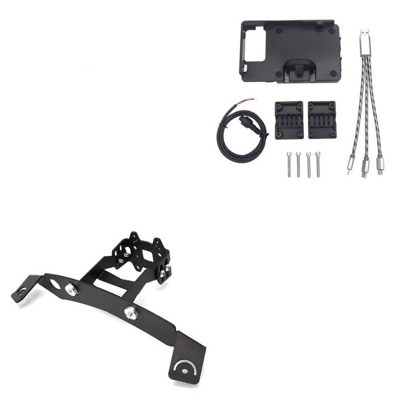 Handyhalterung Motorrad Telefon GPS Halterung USB Und Drahtlose Lade Navigation Halterung Ständer Halter Für K1300GT K1200GT K 1200 1300 GT(USB and Stand) von UFITIDU