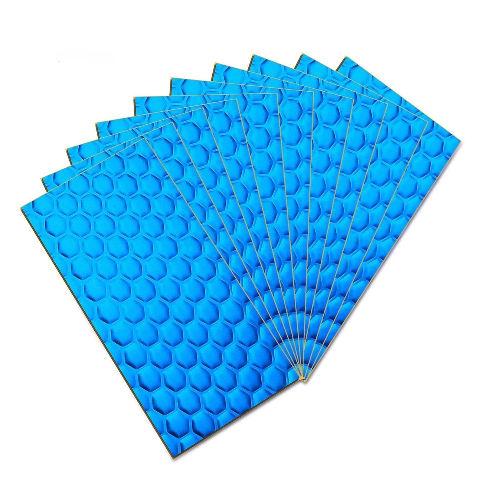 Isoliermatte Automotoren Auto Schalldämmmatte 10 Stück Butyl Schalldämpfer Motorhaube Heiß Schalldämmung Und Dämpfungsmaterial 20x10cm Schall von UFITIDU