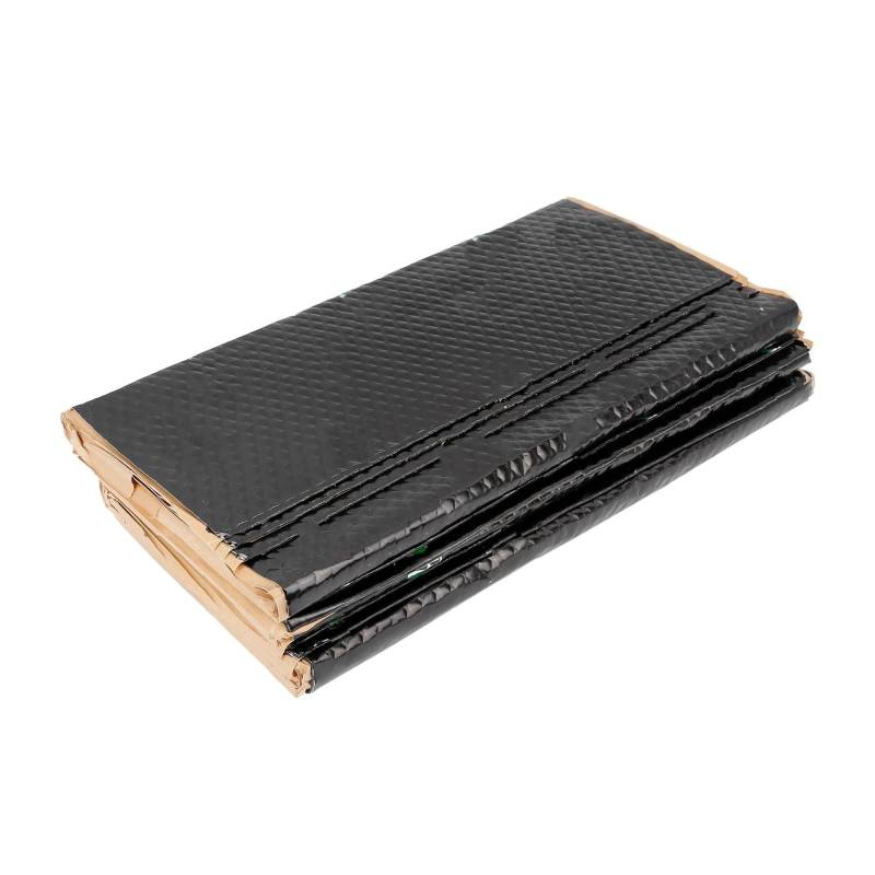 Isoliermatte Automotoren Auto-Schalldämpfer Butylkautschuk Wärmedämmung Pad Schallschutz Schwarz 2/10/15/17/34 Stück 80mil 25sqft(10piece600x400mm) von UFITIDU