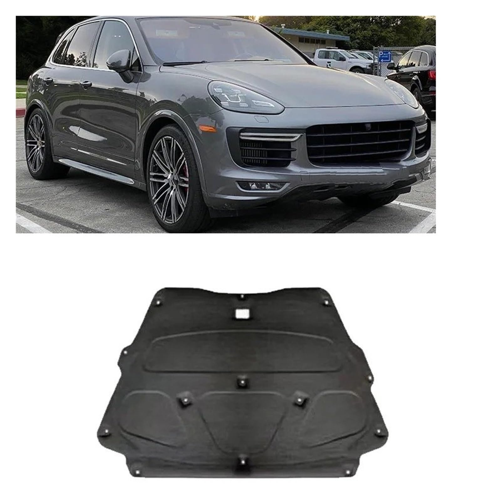 Isoliermatte Automotoren Für Cayenne 92A E2 MK2 2011 2012 2013 2014 2015 2016 2017 Thermische Schalldichte Matte Hemmende Zubehör Front Haube Motor(2016-2017) von UFITIDU