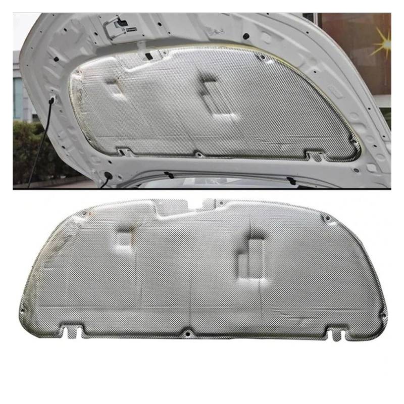 Isoliermatte Automotoren Für Toyota Für Corolla Für Auris E210 2019 2020 2021 2022 2023 2024 Schallschutzmatte Autozubehör Fronthaube Motor Sound Pad(Aluminum Foil C) von UFITIDU