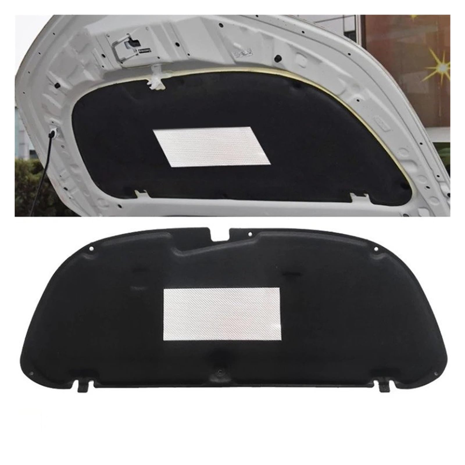 Isoliermatte Automotoren Für Toyota Für Corolla Für Auris E210 2019 2020 2021 2022 2023 2024 Schallschutzmatte Autozubehör Fronthaube Motor Sound Pad(PET B) von UFITIDU