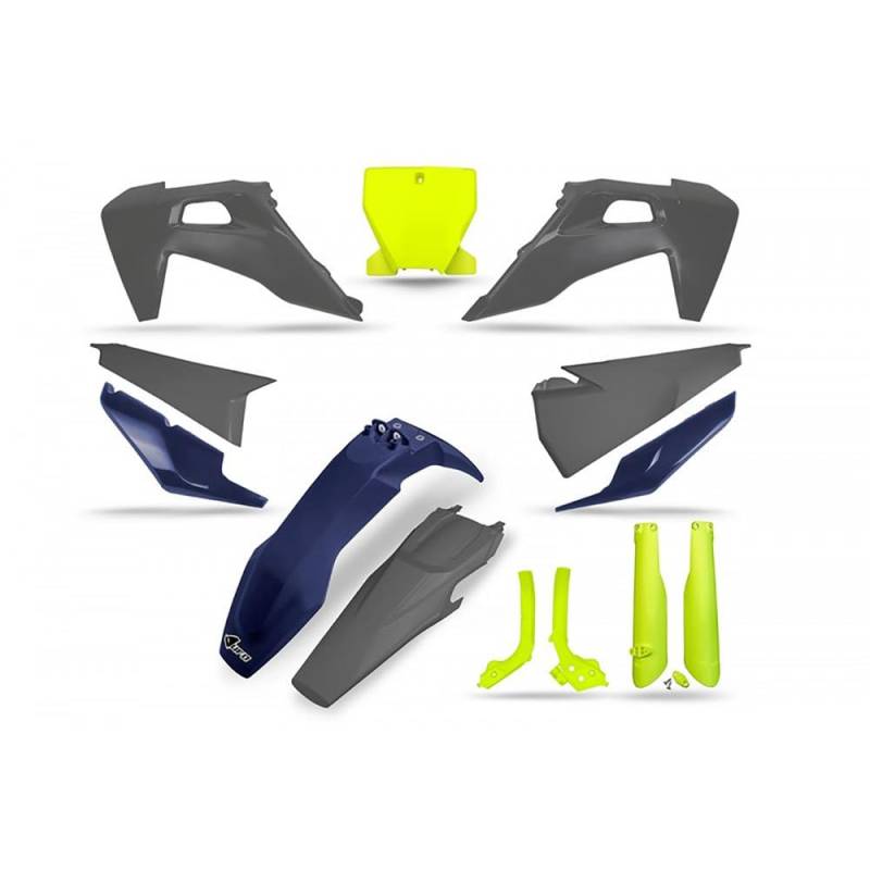 UFO PLAST SRL Husqvarna FC 250 2019-2022 Kunststoff Motorrad Frontlinkes Teil von UFO PLAST SRL